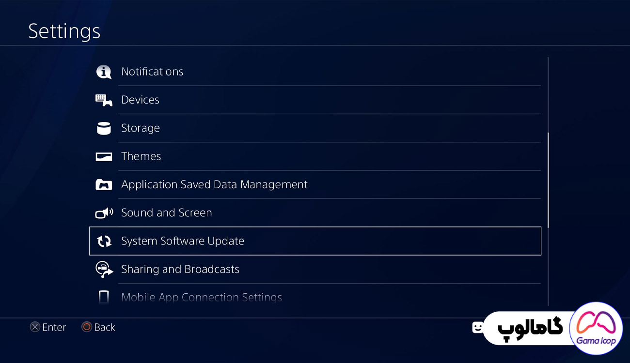 نحوه آپدیت ps4