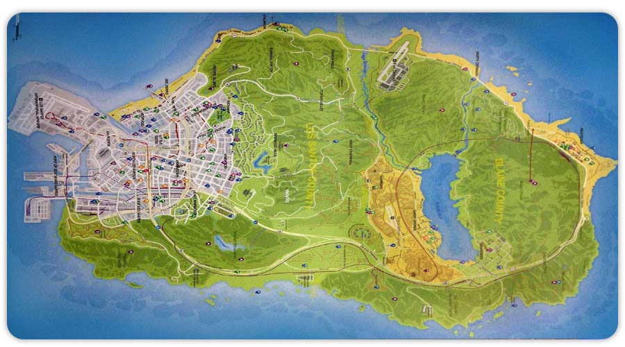 مکان های مخفی gtav